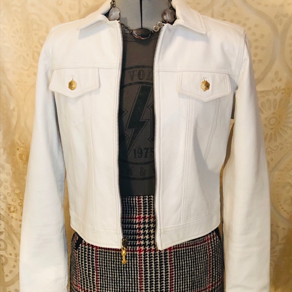 Neiman Marcus Jackets & Blazers - Neiman Marcus White leather Jacket
